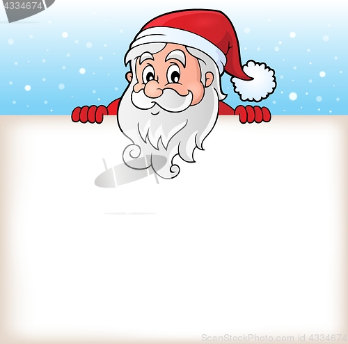 Image of Lurking Santa Claus with copyspace 6