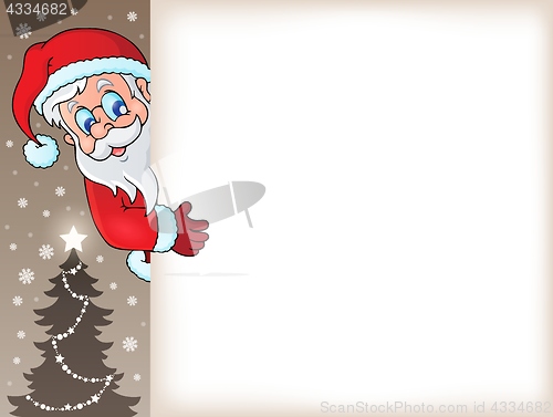 Image of Lurking Santa Claus with copyspace 5