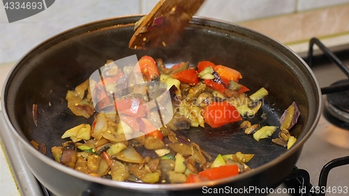 Image of Preparing hot breakfast
