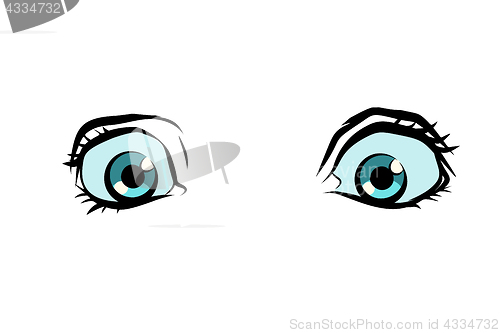 Image of funny cartoon eyes