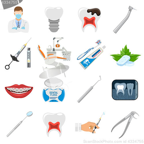 Image of Set Dental Services Icons