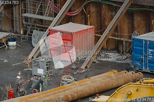 Image of Construction site machinery