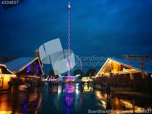 Image of Rainy evening on the Stuttgart Wasen Festival