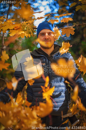 Image of Closeup autumn portrait