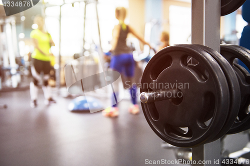 Image of At the fitness modern gym