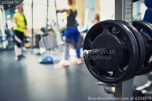 Image of At the fitness modern gym