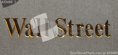 Image of Wall Street plaque