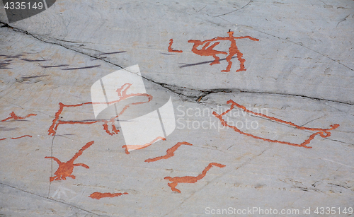 Image of prehistoric rock carving