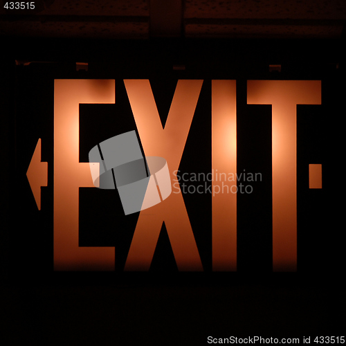 Image of Exit sign