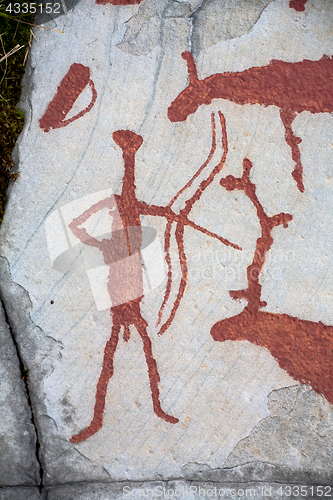 Image of prehistoric rock carving