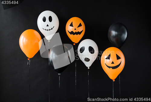 Image of scary air balloons decoration for halloween party