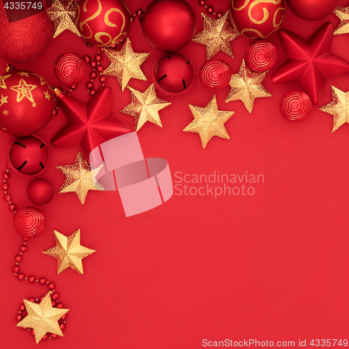 Image of Christmas Decorative Background Border