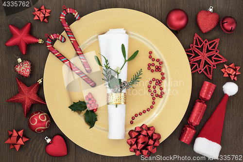 Image of Christmas Decorative Table Setting