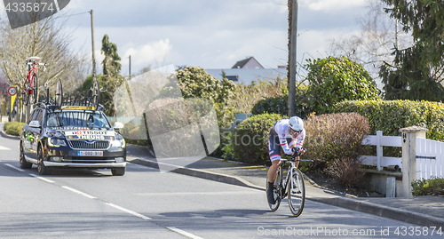 Image of The Cyclist Edward Theuns - Paris-Nice 2016