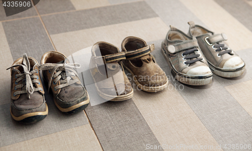 Image of small shoes on floor