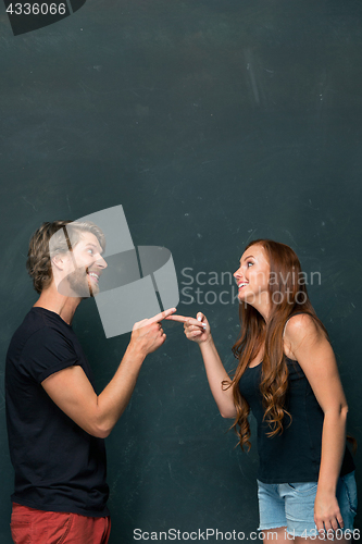 Image of Young couple smiling