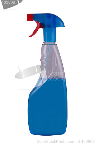 Image of Blue spray isolated
