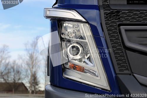 Image of The Headlight of Volvo FH Truck