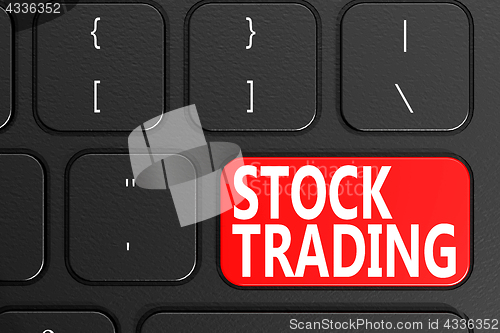 Image of Stock Trading on black keyboard