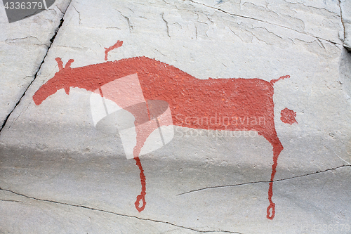 Image of prehistoric rock carving