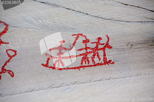 Image of prehistoric rock carving