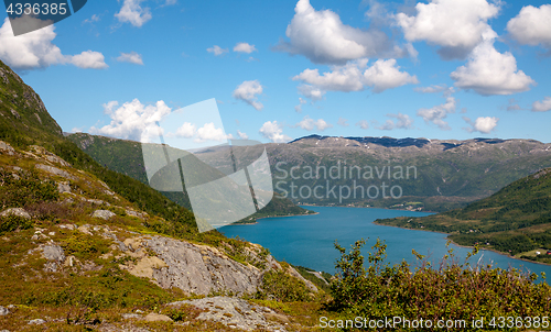 Image of Norwegian beautiful fiord