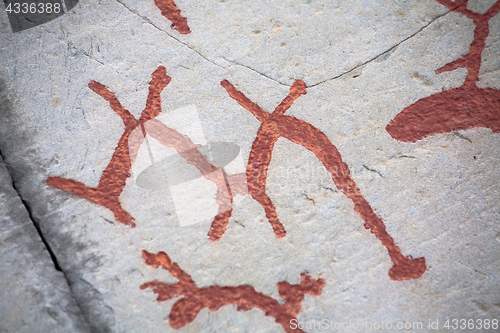 Image of prehistoric rock carving