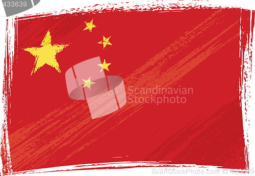 Image of Grunge China flag