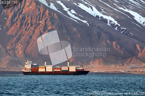 Image of Container ship in Iceland