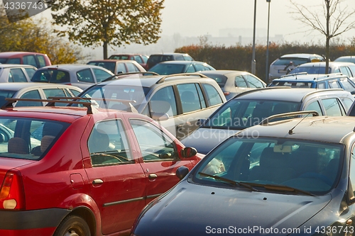 Image of Cars parked in a lot