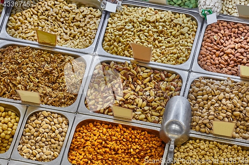 Image of Nuts and seeds in a shop