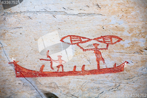 Image of prehistoric rock carving