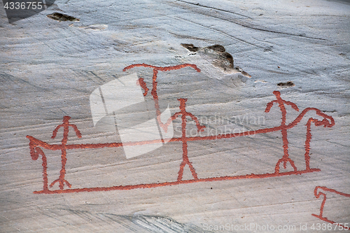 Image of prehistoric rock carving