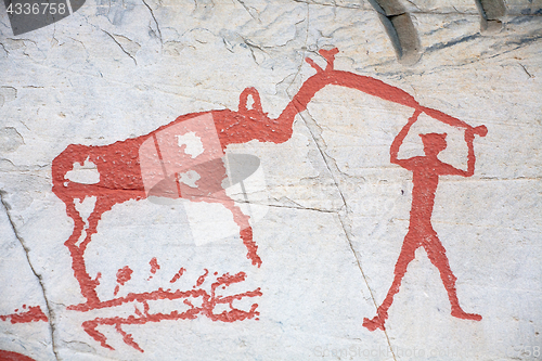 Image of prehistoric rock carving