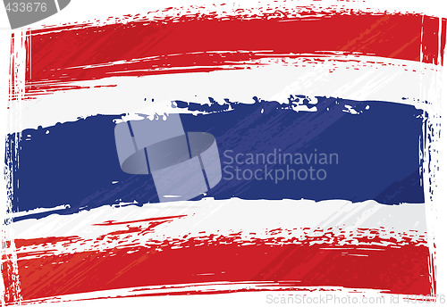 Image of Grunge Thailand flag