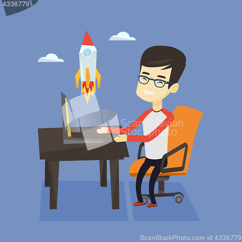 Image of Business start up vector illustration.