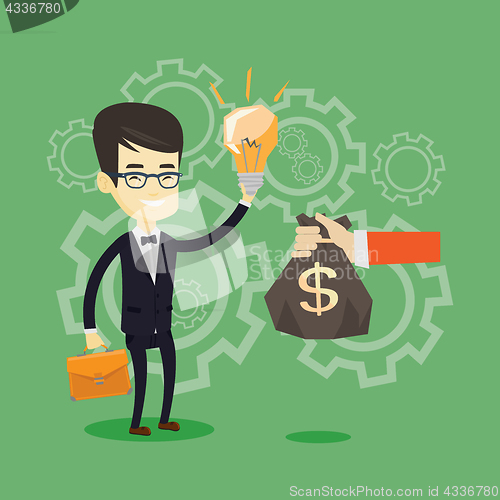 Image of Successful business idea vector illustration.