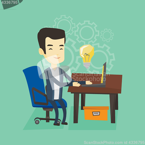 Image of Successful business idea vector illustration.