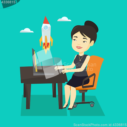 Image of Business start up vector illustration.