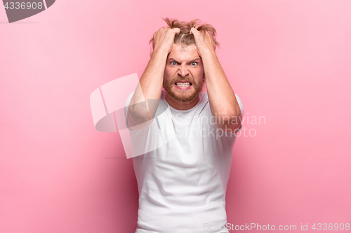 Image of The anger and screaming man