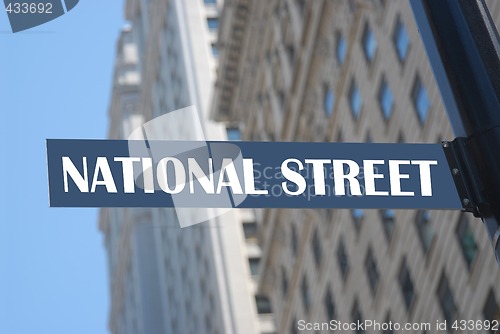 Image of National street sign