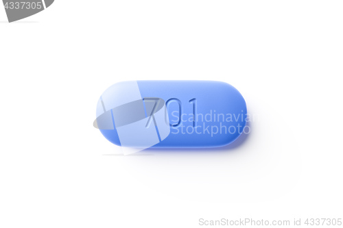 Image of typical PrEP pill with the number 701