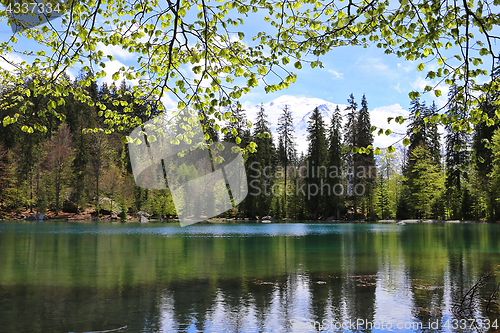 Image of Lake Passy, the green lake, France