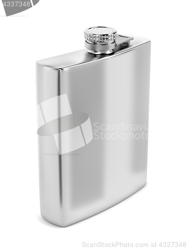 Image of Silver hip flask