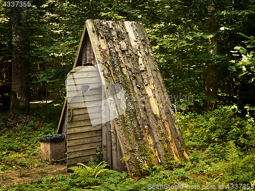 Image of wooden toilet