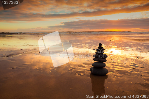 Image of Balance at sunset 