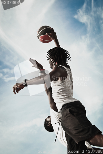 Image of Playing basketball