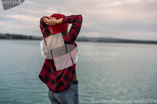 Image of Girl on the lake