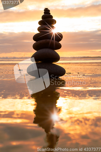 Image of Balance at sunset 