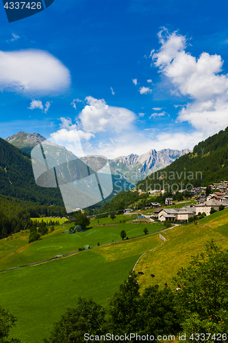 Image of A beautiful summer day in the Swiss Alps